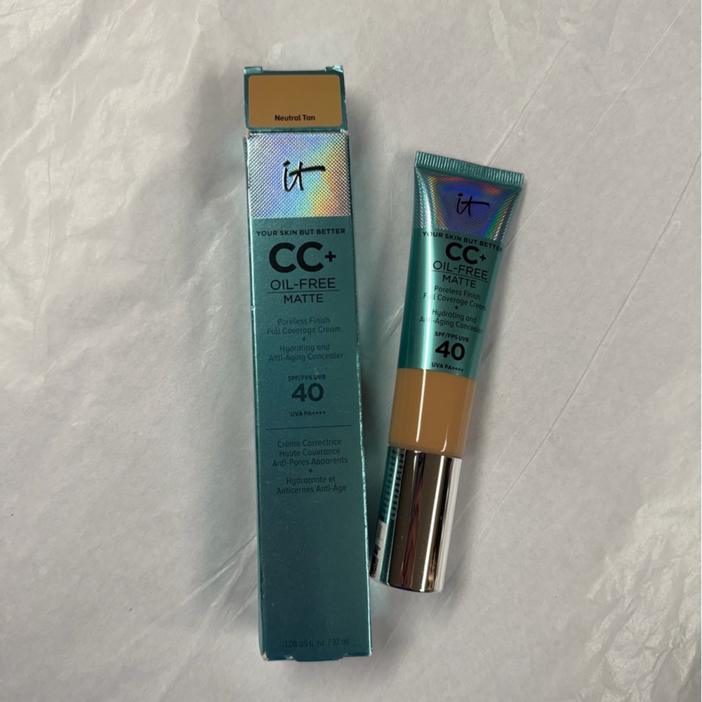 It Cosmetics CC+ Cream Oil Free Matte - NIB Shade NEUTRAL TAN